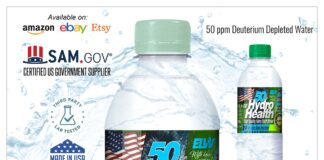 HYDRO HEALTH DDW 50 ppm Deuterium-Depleted Water 24 pcs Box 50 Ppm Hydrohealth Deuterium Depleted Water